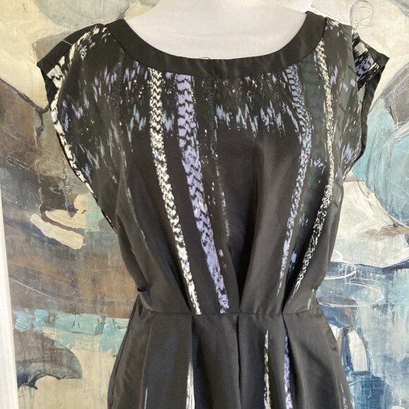 Bebop Retro Dress Rockabilly Belted Nipped Waist Flattering Fit Sz Small - Picture 2 of 14